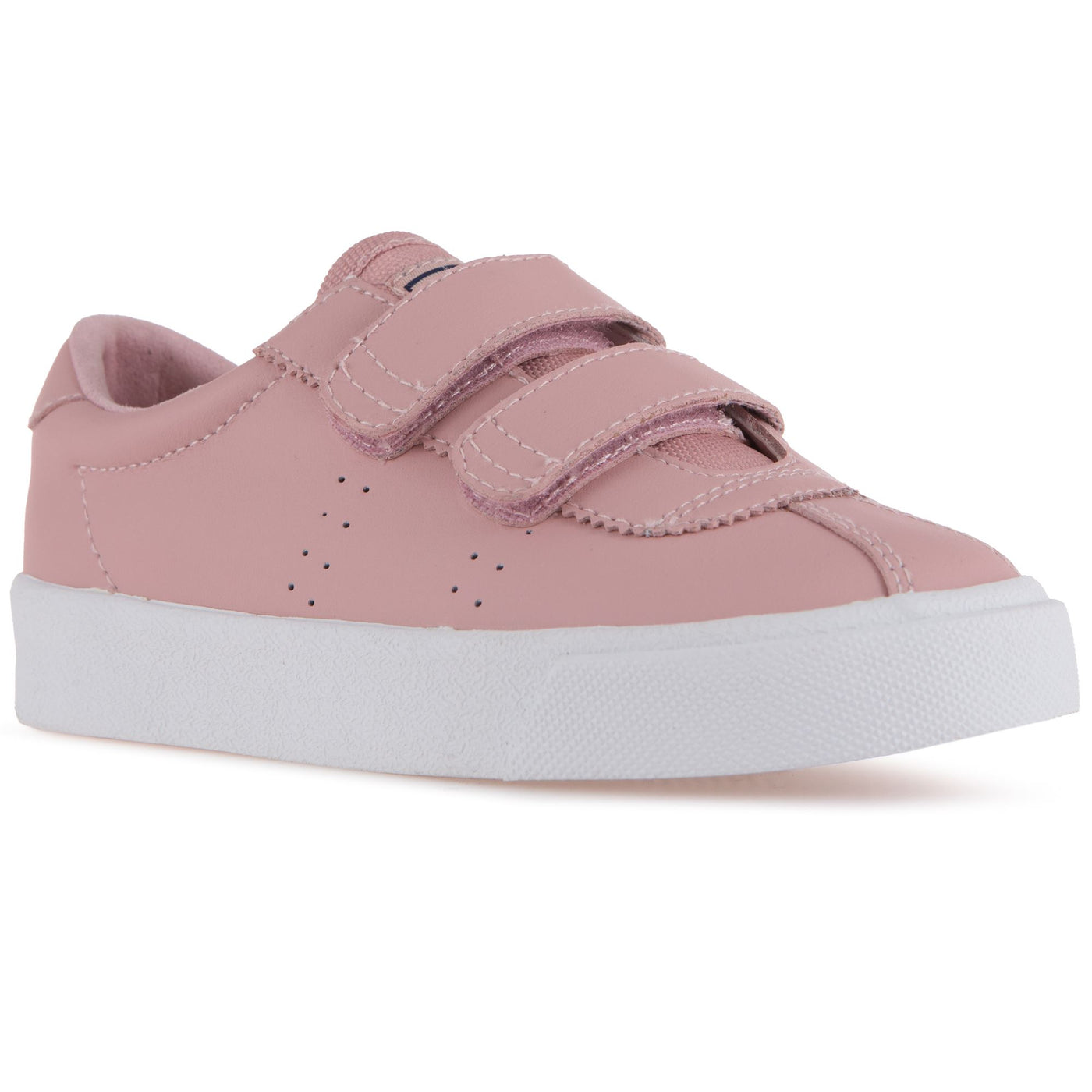 Sneakers Kid unisex 2843 KIDS CLUB S STRAPS ACTION LEATHER Low Cut PINK SMOKE Detail Double				
