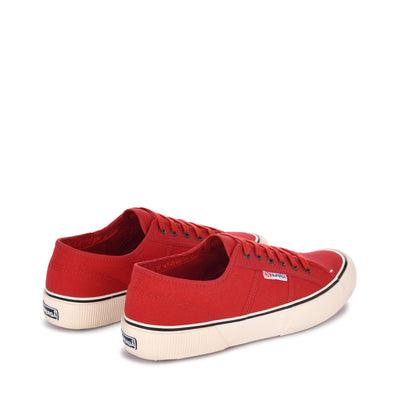 Le Superga Unisex 2490 BOLD Sneaker RED FLAME-OFF WHITE Dressed Side (jpg Rgb)		