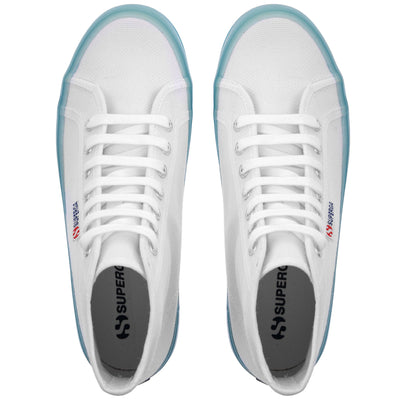 Ankle Boots Unisex 2341 ALPINA JELLYGUM COTU Laced WHITE-BLUE LT CRYSTAL Dressed Back (jpg Rgb)		