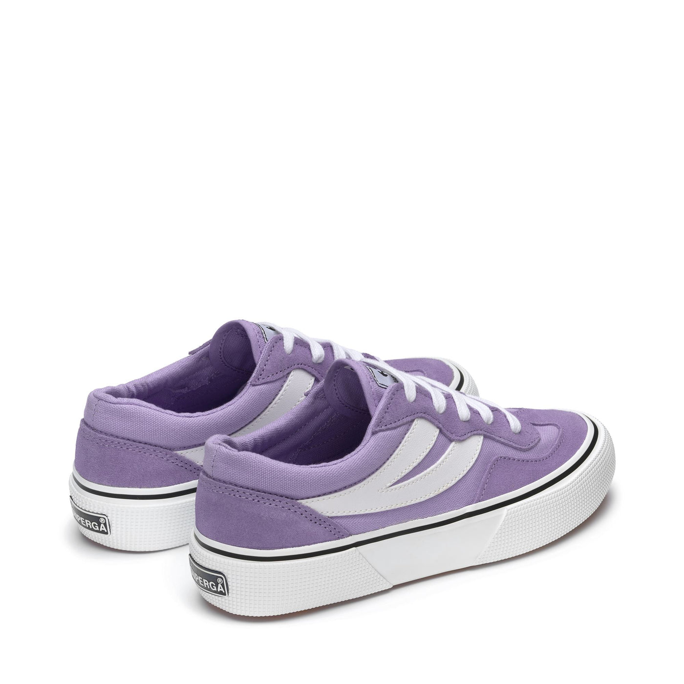 Sneakers Unisex 2941 REVOLLEY COLORBLOCK Low Cut VIOLET LILLA-WHITE Dressed Side (jpg Rgb)		