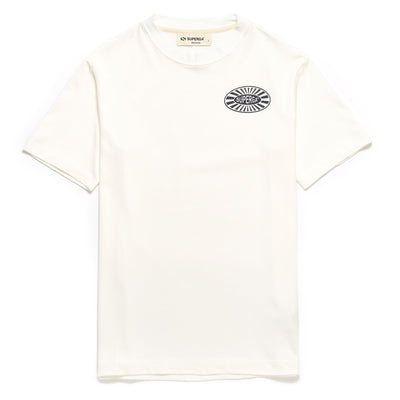 T-ShirtsTop Unisex SUPERGA RAGGIERA 50S T-Shirt OFF WHITE-NAVY Photo (jpg Rgb)			