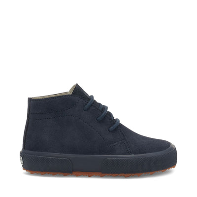 Ankle Boots Boy 2175 KIDS SUEDE Laced FULL BLUE Photo (jpg Rgb)			