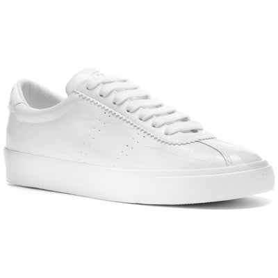 Sneakers Unisex 2869 CLUB S CROCO Low Cut WHITE Detail Double				