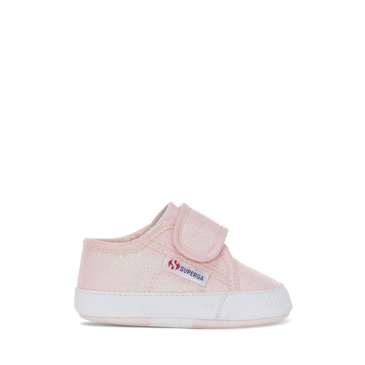 Sneakers Girl 4006 BABY STRAP LAME Low Cut PINK ISH IRIDESCENT Photo (jpg Rgb)			