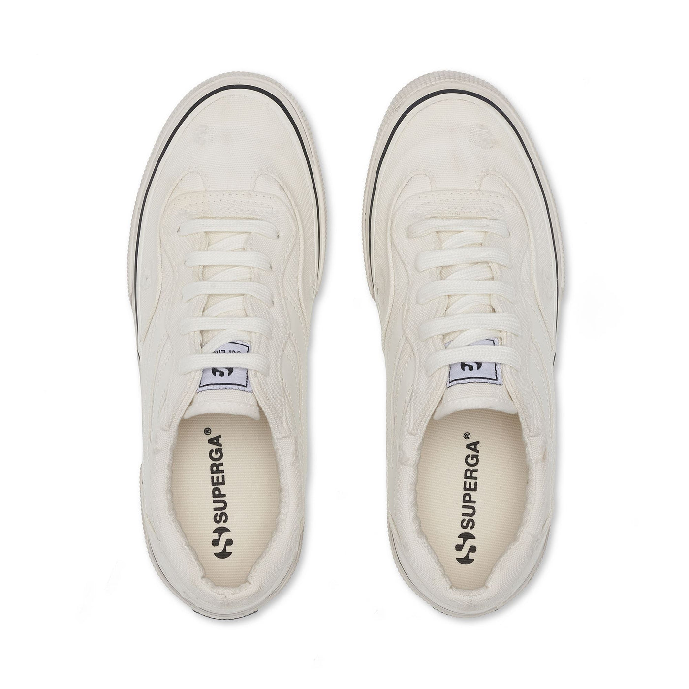 Sneakers Unisex 2941 REVOLLEY STONE WASHED Low Cut WHITE AVORIO-F AVORIO Dressed Back (jpg Rgb)		