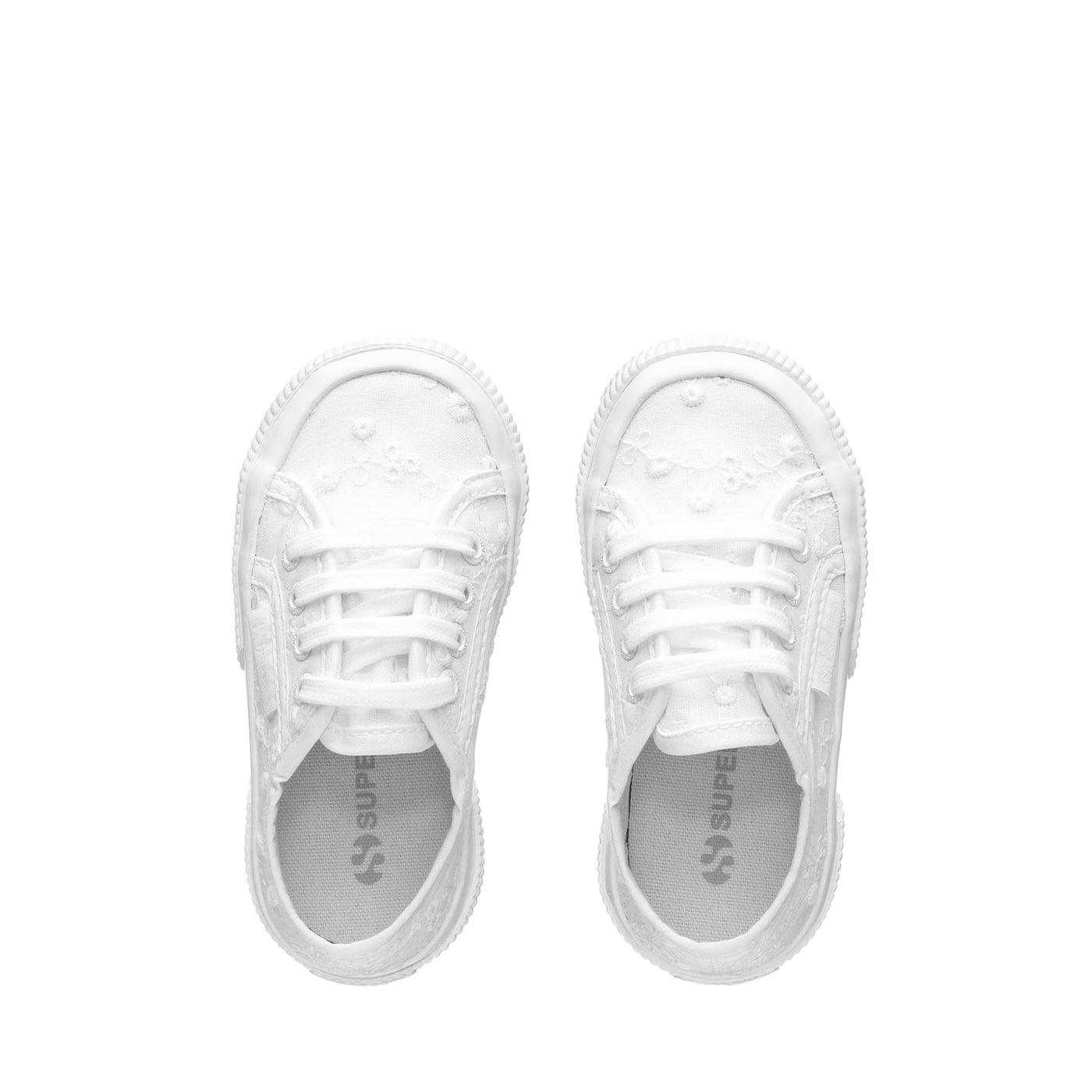 Le Superga Girl 2750 KIDS SANGALLO Sneaker TOTAL WHITE Dressed Back (jpg Rgb)		