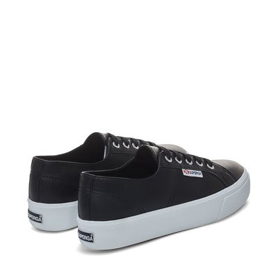 Le Superga Unisex 2730 NAPPA Sneaker BLACK-WHITE Dressed Side (jpg Rgb)		