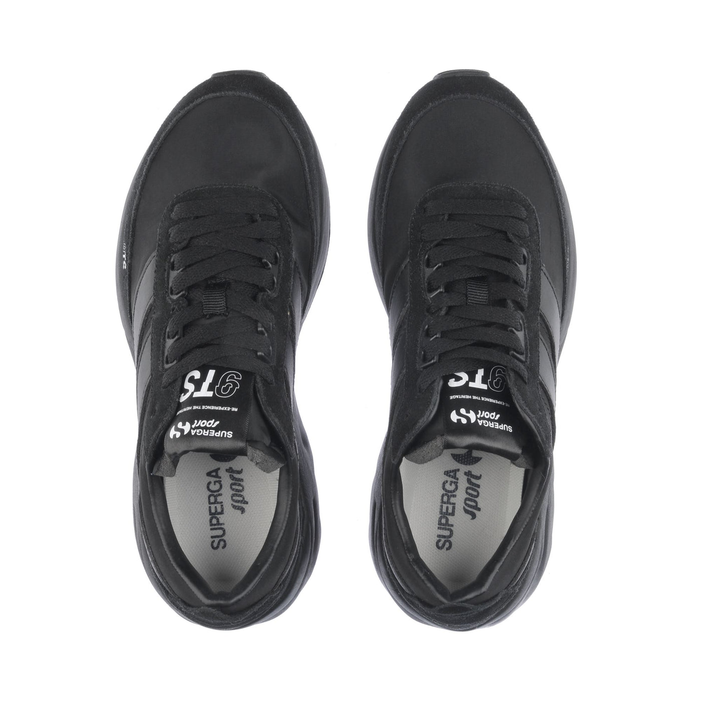 Sneakers Unisex 4089 TRAINING 9TS SLIM Low Cut BLACK Dressed Back (jpg Rgb)		