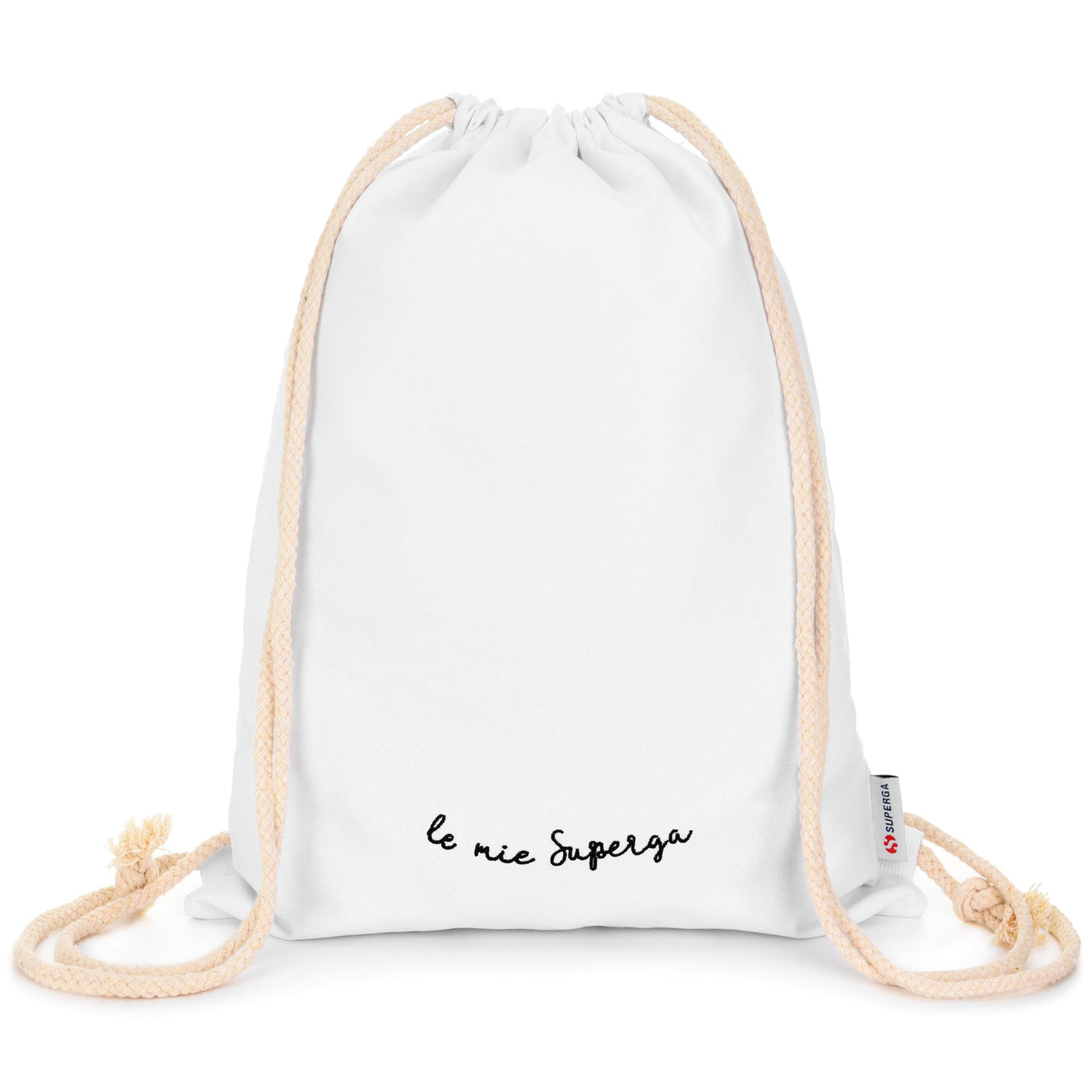 Bags Unisex GYMBAG POETIC Backpack WHITE - LE MIE SUPERGA Photo (jpg Rgb)			