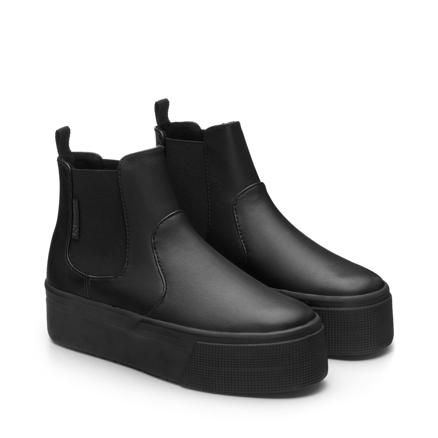 Ankle Boots Woman 2739 NAPPA Beatle TOTAL BLACK Dressed Front (jpg Rgb)	