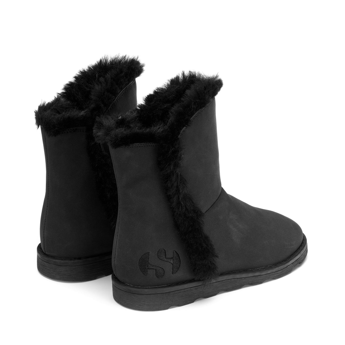 Boots Girl 4033 KIDS FAUX SUEDE Boot TOTAL BLACK Dressed Side (jpg Rgb)		
