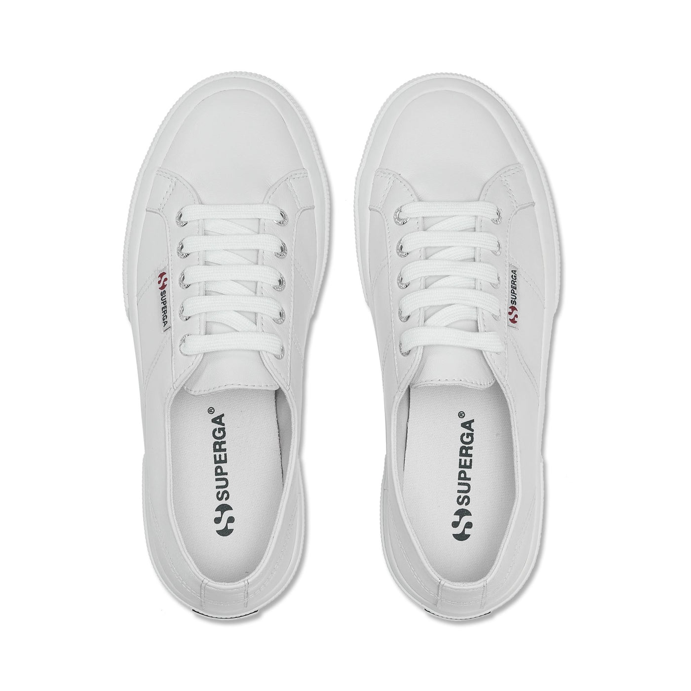 Le Superga Unisex 2750 NAPPA Sneaker OPTICAL WHITE Dressed Back (jpg Rgb)		