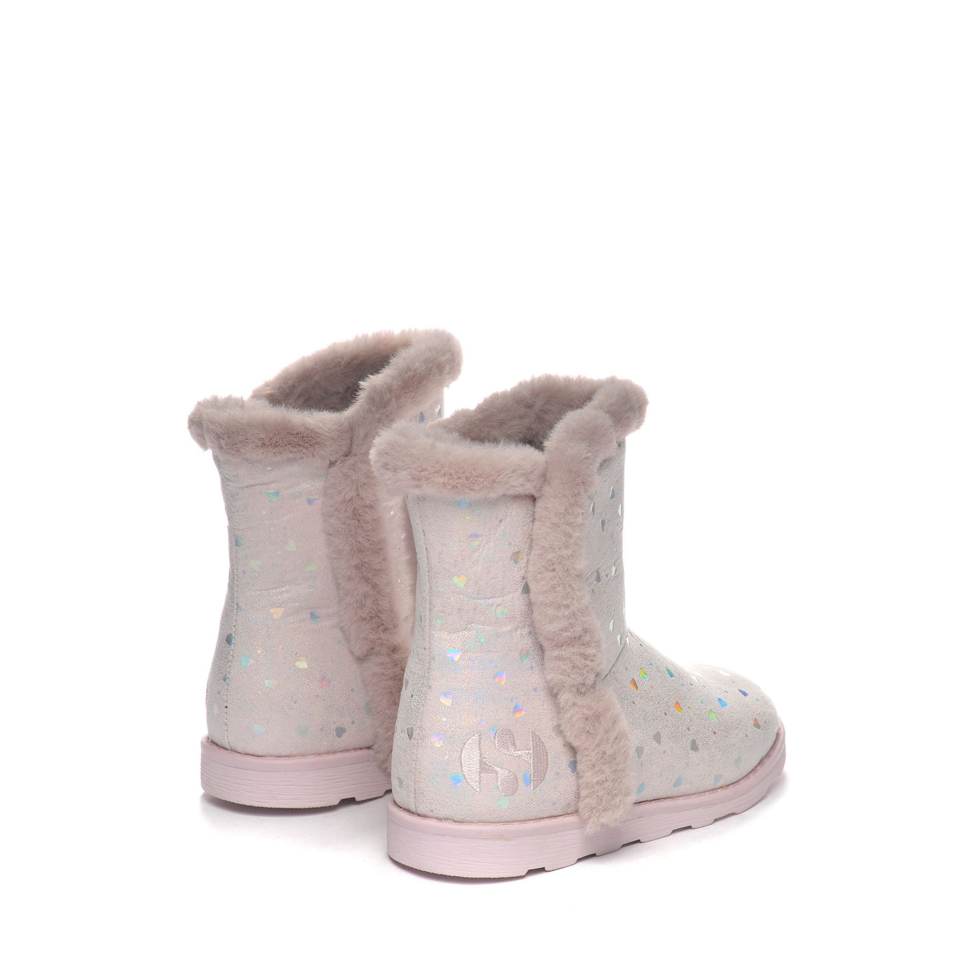 Boots Girl 4033 SHADED HEARTS Boot VIOLET HUSHED-SILVER Dressed Side (jpg Rgb)		