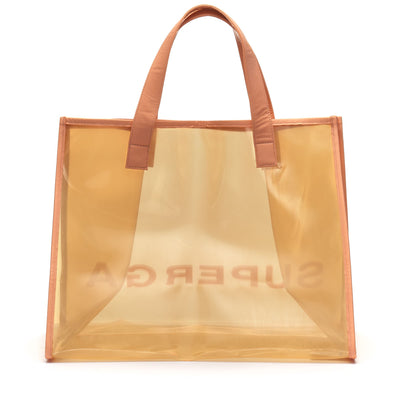 Bags Woman TRANSPARENT SHOPPING BAG Shopping Bag PINK PEACH-YELLOW LT Dressed Side (jpg Rgb)		