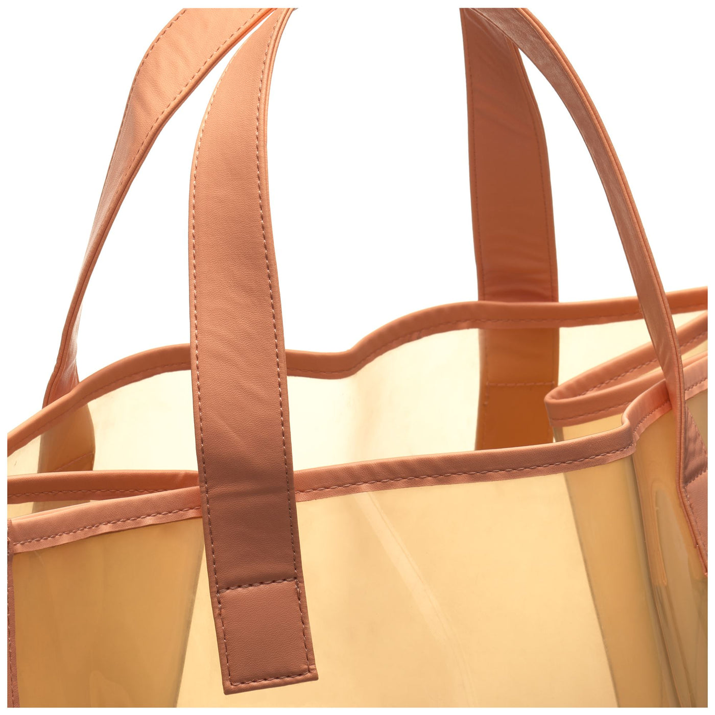 Bags Woman TRANSPARENT SHOPPING BAG Shopping Bag PINK PEACH-YELLOW LT Detail (jpg Rgb)			