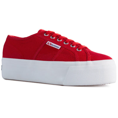 Lady Shoes Woman 2790 PLATFORM Wedge RED FLAME | superga Detail Double				