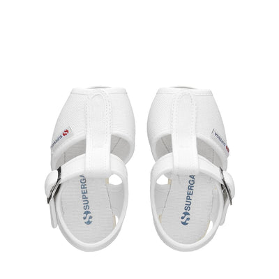 Sandals Kid unisex 1200-COTJ Sandal WHITE Dressed Back (jpg Rgb)		