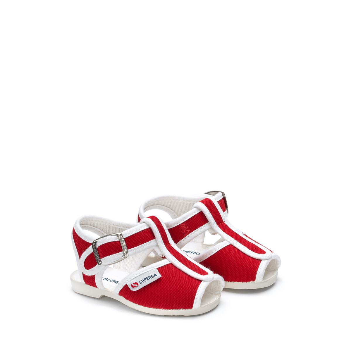 Sandals Kid unisex 1200-COTJ Sandal RED Dressed Front (jpg Rgb)	
